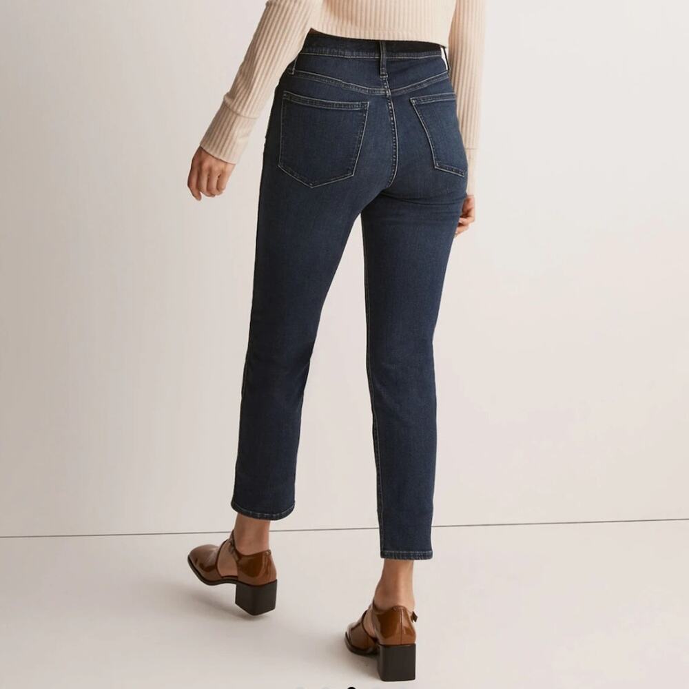 Madewell Mid Rise Stovepipe Jeans Denim Women’s Dark Wash
